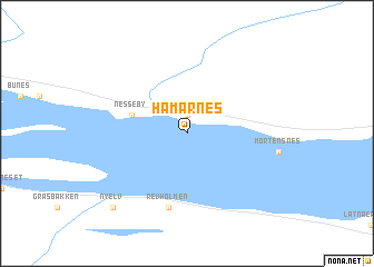 map of Hamarnes