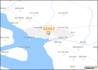 map of Hamar