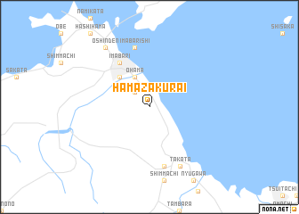 map of Hama-zakurai