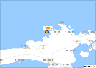 map of Hama