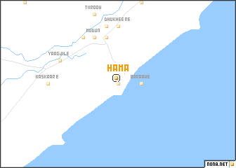 map of Hama