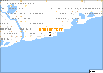 map of Hambantota