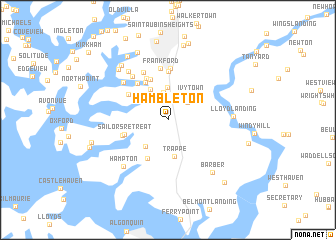 map of Hambleton