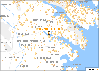 map of Hambleton