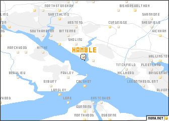 map of Hamble