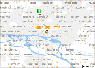 map of Hamburg-Mitte