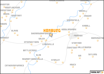 map of Hamburg