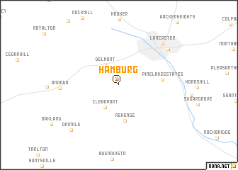 map of Hamburg