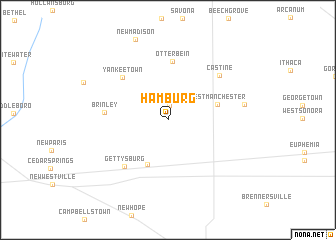 map of Hamburg