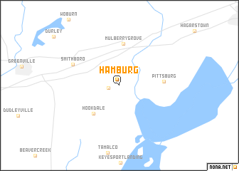 map of Hamburg