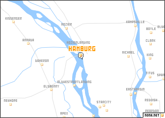 map of Hamburg