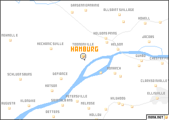 map of Hamburg