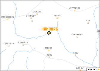 map of Hamburg