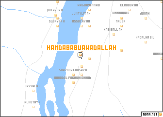 map of Ḩamdāb Abū ‘Awaḑ Allāh