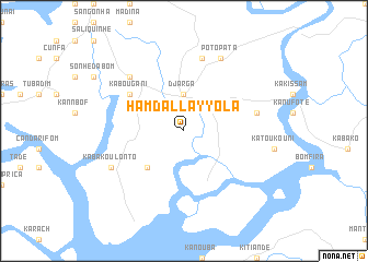 map of Hamdallay Yola