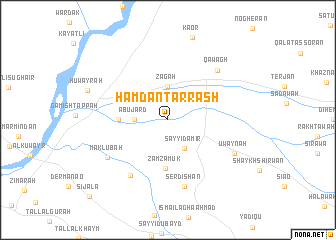 map of Ḩamdān Ţarrāsh