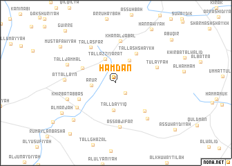 map of Ḩamdān