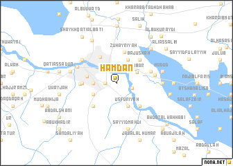 map of Ḩamdān