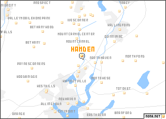 map of Hamden