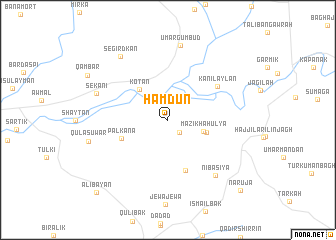 map of Ḩamdūn