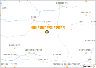 map of Hameau des Vernes