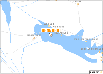 map of Hamedānī