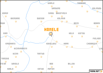 map of Hamélé