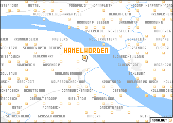 map of Hamelwörden