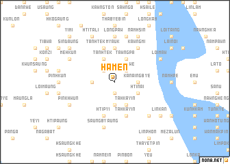 map of Ham-en