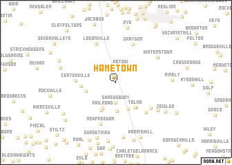 map of Hametown