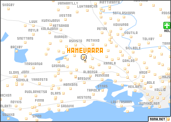 map of Hämevaara