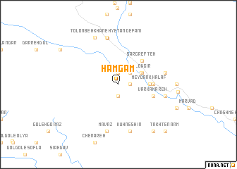 map of Hamgām