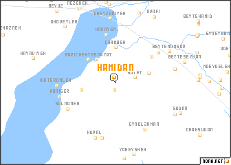 map of Ḩamīdān