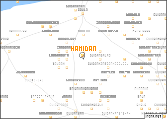 map of Hamidan