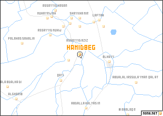map of Ḩāmid Beg
