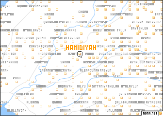 map of Ḩamīdīyah