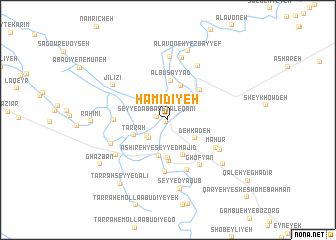 map of Ḩamīdīyeh
