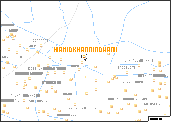 map of Hāmid Khān Nindwāni