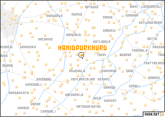 map of Hamīdpur Khurd
