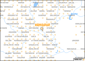 map of Hāmidpur