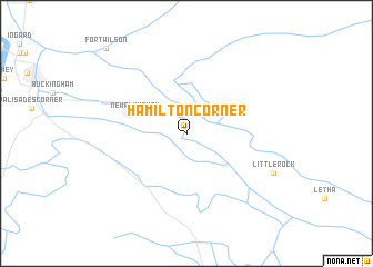 map of Hamilton Corner