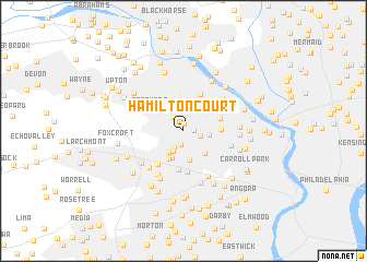 map of Hamilton Court