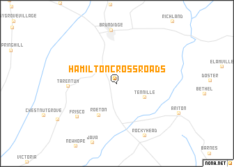 map of Hamilton Crossroads