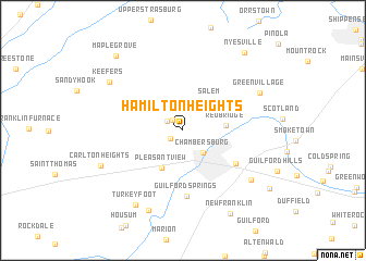 map of Hamilton Heights