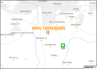 map of Hamilton Meadows
