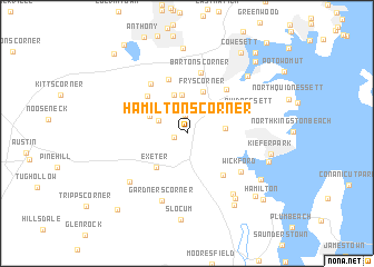 map of Hamiltons Corner