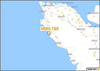 map of Hamilton