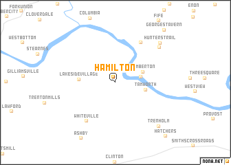 map of Hamilton
