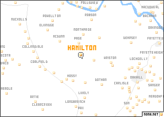 map of Hamilton