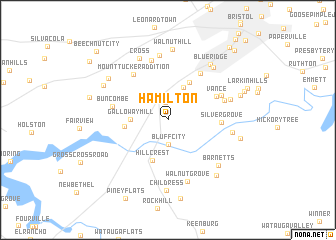 map of Hamilton